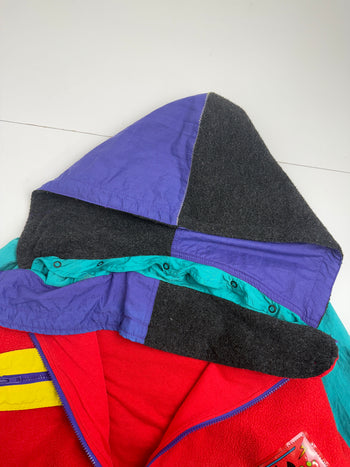 Vintage 1990's Adidas Adventure Polar Fleece Jacket Multi