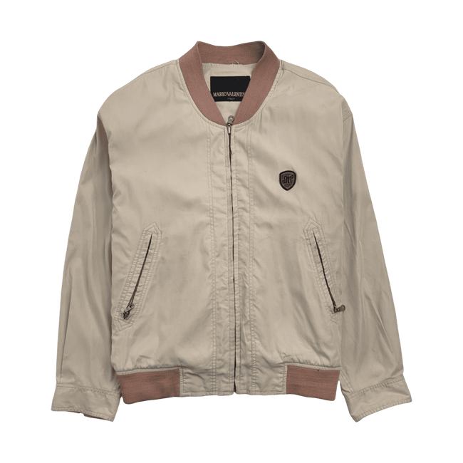 Mario Valentino Harrington Zip-Up Jacket Beige