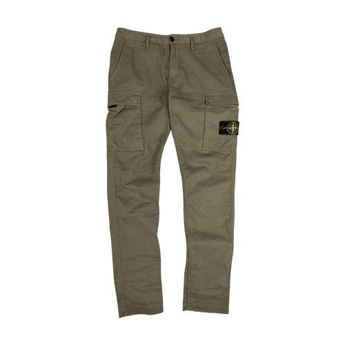 Stone Island Classic Cargo Pants Olive (USED) | Vintage Clothing Store Canada