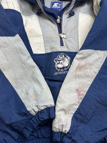 Vintage 90s Starter Georgetown Hoyas Zip-Up Jacket