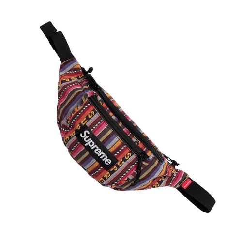 Supreme Woven Stripe Waist Bag Multicolor | Vintage Clothing Store Canada