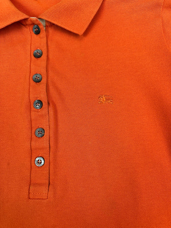 Women's Burberry Polo Shirt Orange