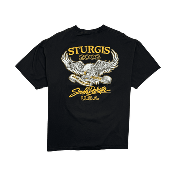 (L) Vintage '02 Sturgis Black Hills Rally Tee Black
