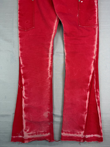 Gallery Dept LA Flare Carpenter Pants Red (USED)