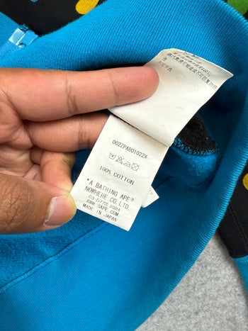 BAPE Dot Milo Shark Full Zip Black/Blue (USED)
