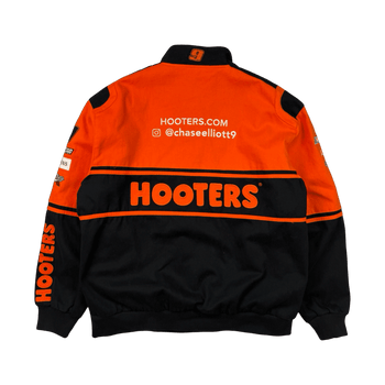 Jeff Hamilton Hooters Nascar Racing Jacket Orange/Black