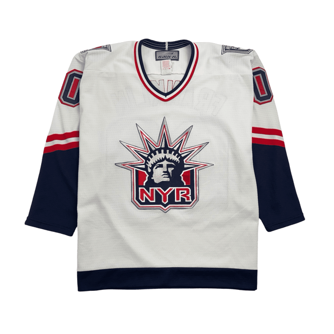 Vintage NHL New York Rangers Franklin Hockey Jersey White