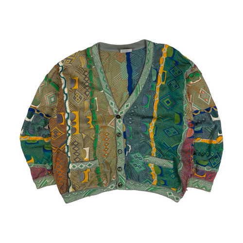 Vintage Coogi 3D Cardigan Knit Sweatshirt | Vintage Clothing Store Canada