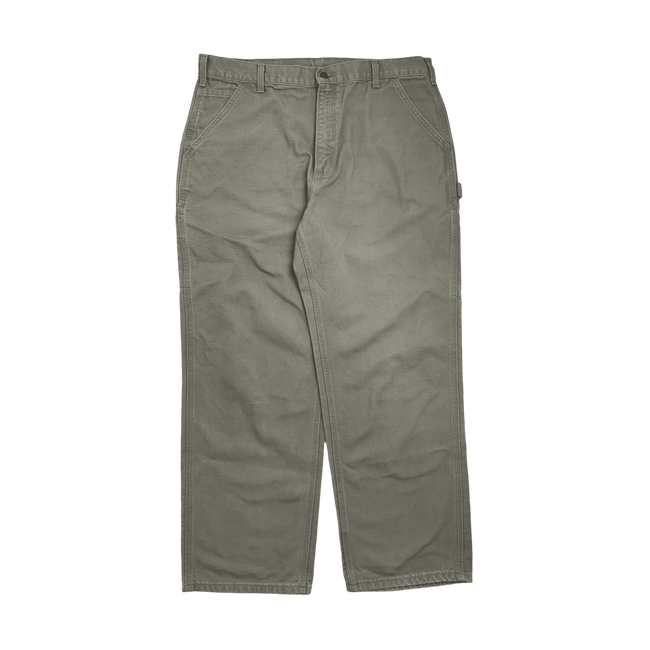 (38) Vintage Carhartt Carpenter Pants Washed Biege