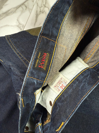 Vintage Evisu Lot 0001 Daicock Gold Denim Pants