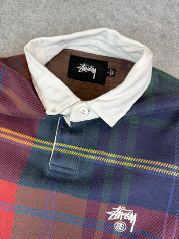 Stussy Plaid Rugby L/S Shirt (USED)