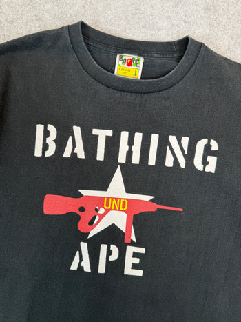 BAPE x Undefeated Gun Tee Black (USED)