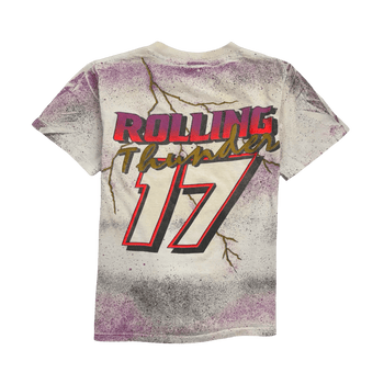 Vintage 90s AOP Winston Cup Nascar Rolling Thunder Tee White