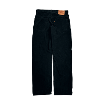 (34) Vintage Levis 559 Corduroy Pants Black
