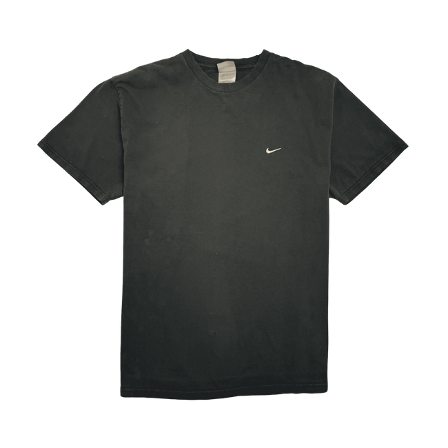 Vintage 2000s Nike Side Swoosh Embroidered Tee Black