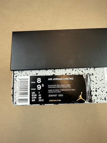 Air Jordan 4 Retro Bred 2019 (USED)