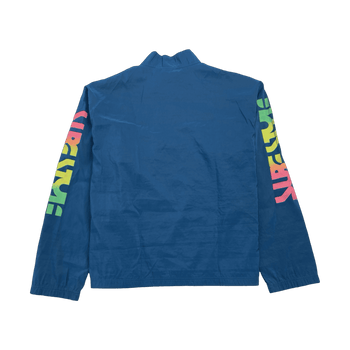 (L) Vintage Surf Style Quarter Zip Windbreaker Jacket