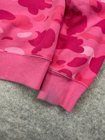 BAPE College Camo Sweatshirt Pink (USED)