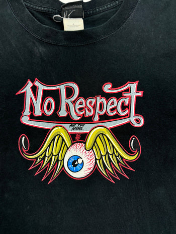(L) Vintage '04 Motor Cult No Respect L/S Tee Black