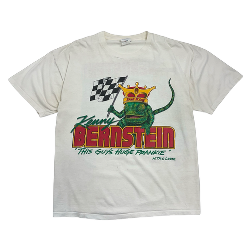 Vintage 1990’s Budweiser Kenny Bernstein Drag Racing Tee White | Vintage Clothing Store Canada