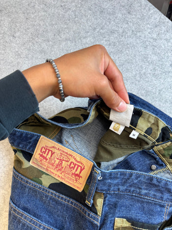 BAPE Ape Star Indigo Denim Shorts (USED)
