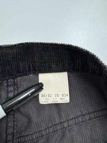 (35) Vintage 655 Levis Silver Tab Corduroy Pants Black