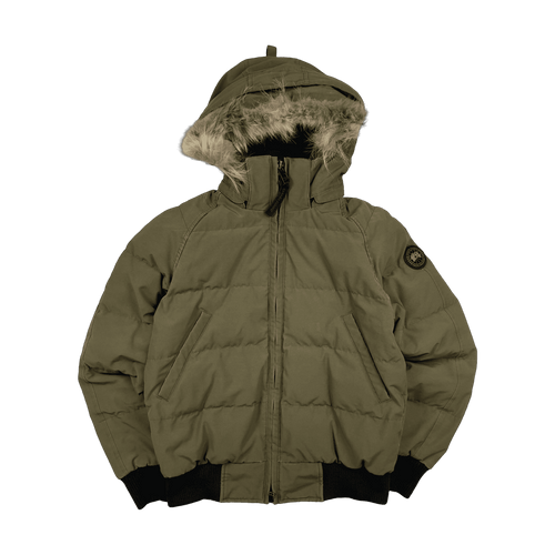 Women's Canada Goose Savona Bomber Jacket Green (USED) | Vintage Clothing Store Canada