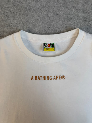 BAPE Ape Head Leopard Camo Tee White (USED)
