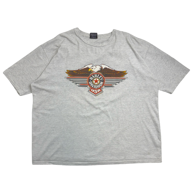 Vintage 1999 Harley Davidson Alaska Northern Outpost Tee Grey