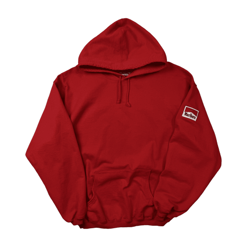 Vintage Marlboro Side Patch Hoodie Red | Vintage Clothing Store Canada