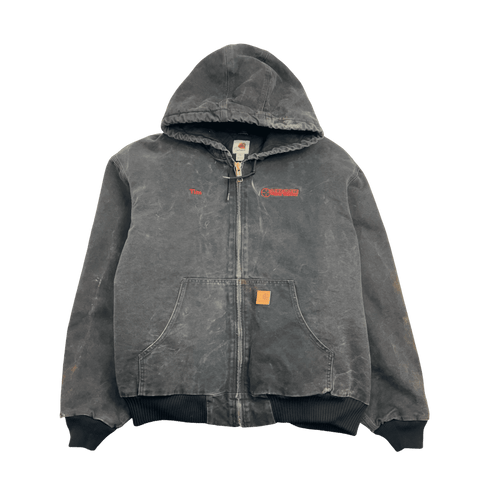 Vintage Carhartt Zip-Up Hooded Jacket Black | Vintage Clothing Store Canada