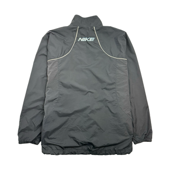(L) Vintage 2000s Nike Zip-Up Windbreaker Jacket Black