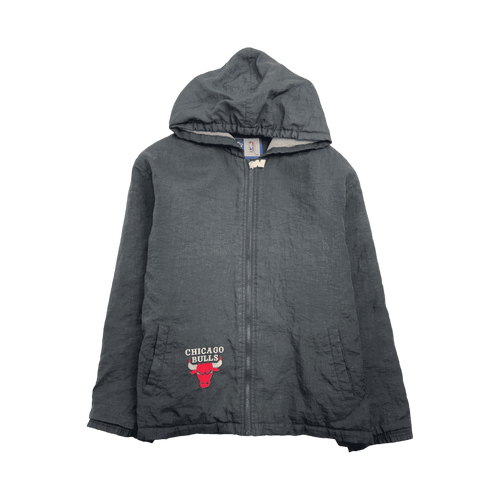 Vintage 90s Starter Chicago Bulls Zip-Up Jacket Black | Vintage Clothing Store Canada