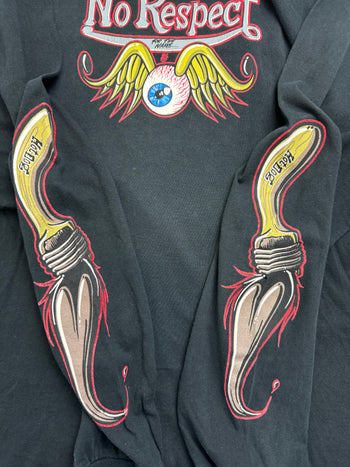 (L) Vintage '04 Motor Cult No Respect L/S Tee Black