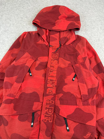 BAPE Camo Snowboard Jacket Red (USED)