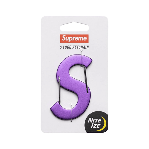 Supreme Nite Ize S Logo Keychain Purple | Vintage Clothing Store Canada