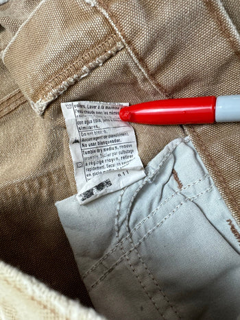 (32) Vintage Carhartt Carpenter Pants Light Brown