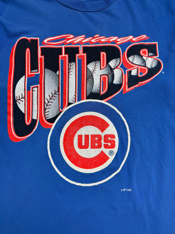 (L) Vintage '95 Chicago Cubs Tee Blue