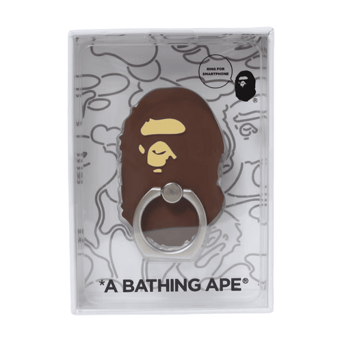 BAPE Ape Head Smartphone Ring Brown | Vintage Clothing Store Canada
