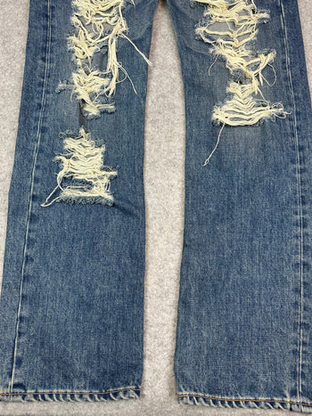 Women’s Junya Watanabe Comme Des Garcons Distressed Denim Pants