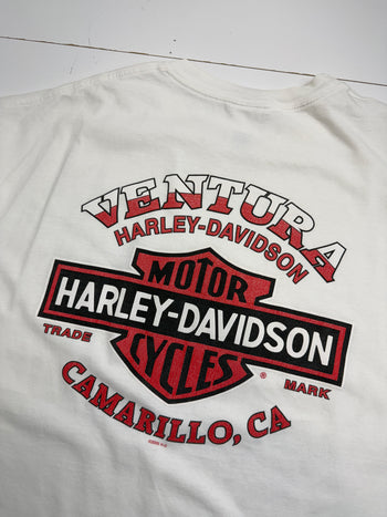 Vintage 2005 Harley Davidson Ventura Tee White