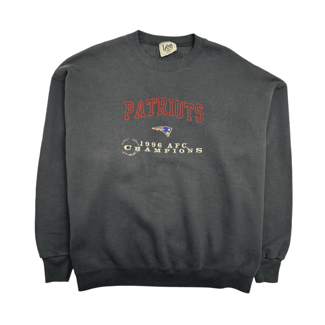 (XXL) Vintage New England Patriots Sweatshirt Navy