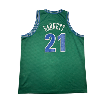 Vintage 90s Nike NBA Minnesota Timberwolves Kevin Garnett Jersey Green