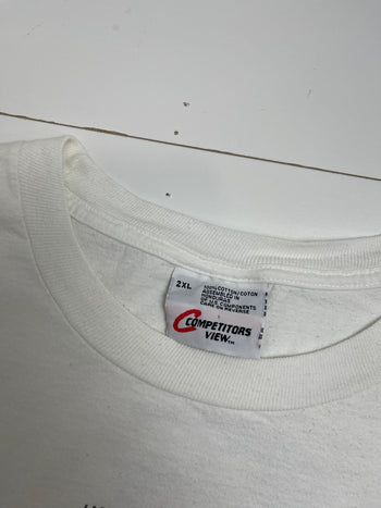 (XXL) Vintage Dale Earnhardt Wrangler 'It's Back' Nascar Tee White
