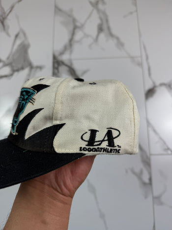 1990’s Carolina Panthers Logo 7 Shark Tooth Snapback Hat