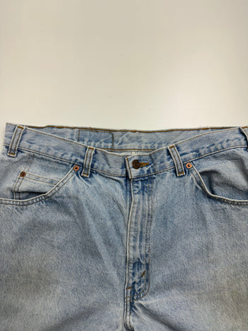(36) Vintage Orange Tab Levis Pants Washed Blue