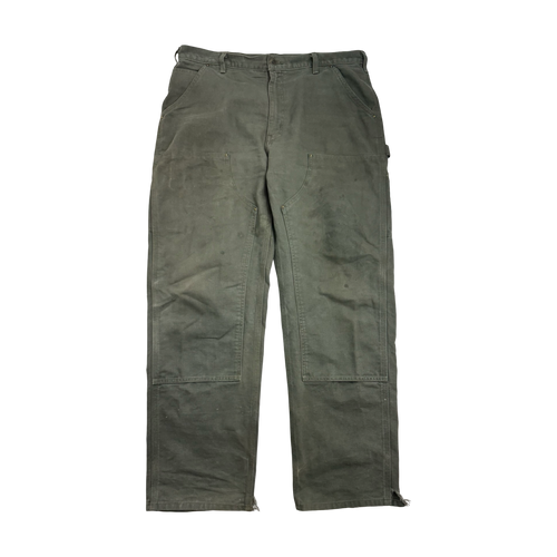 Vintage Carhartt Double Knee Pants Green | Vintage Clothing Store Canada
