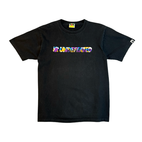 BAPE x Undefeated Unbalanced Tee Black/Multi (USED) | Vintage Clothing Store Canada