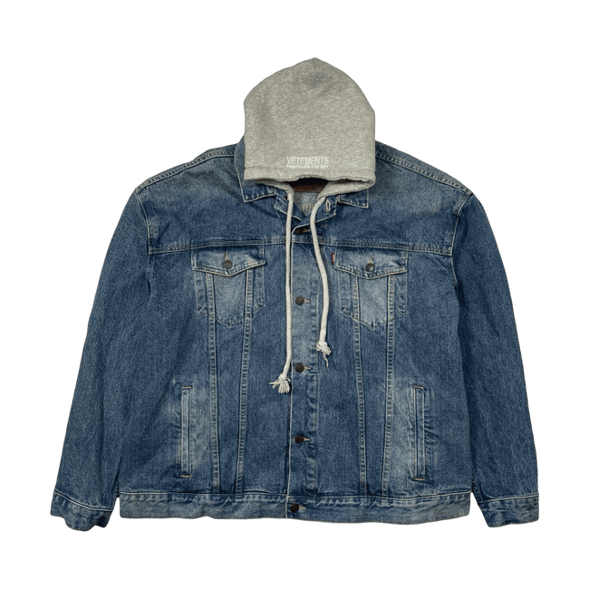 2017 Vetements x Levi’s Hooded Oversized Denim Jacket (USED)