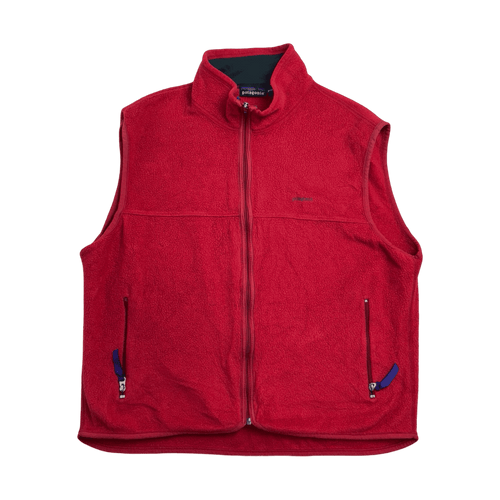 Vintage 90s Patagonia Vest Zip-Up Light Red | Vintage Clothing Store Canada